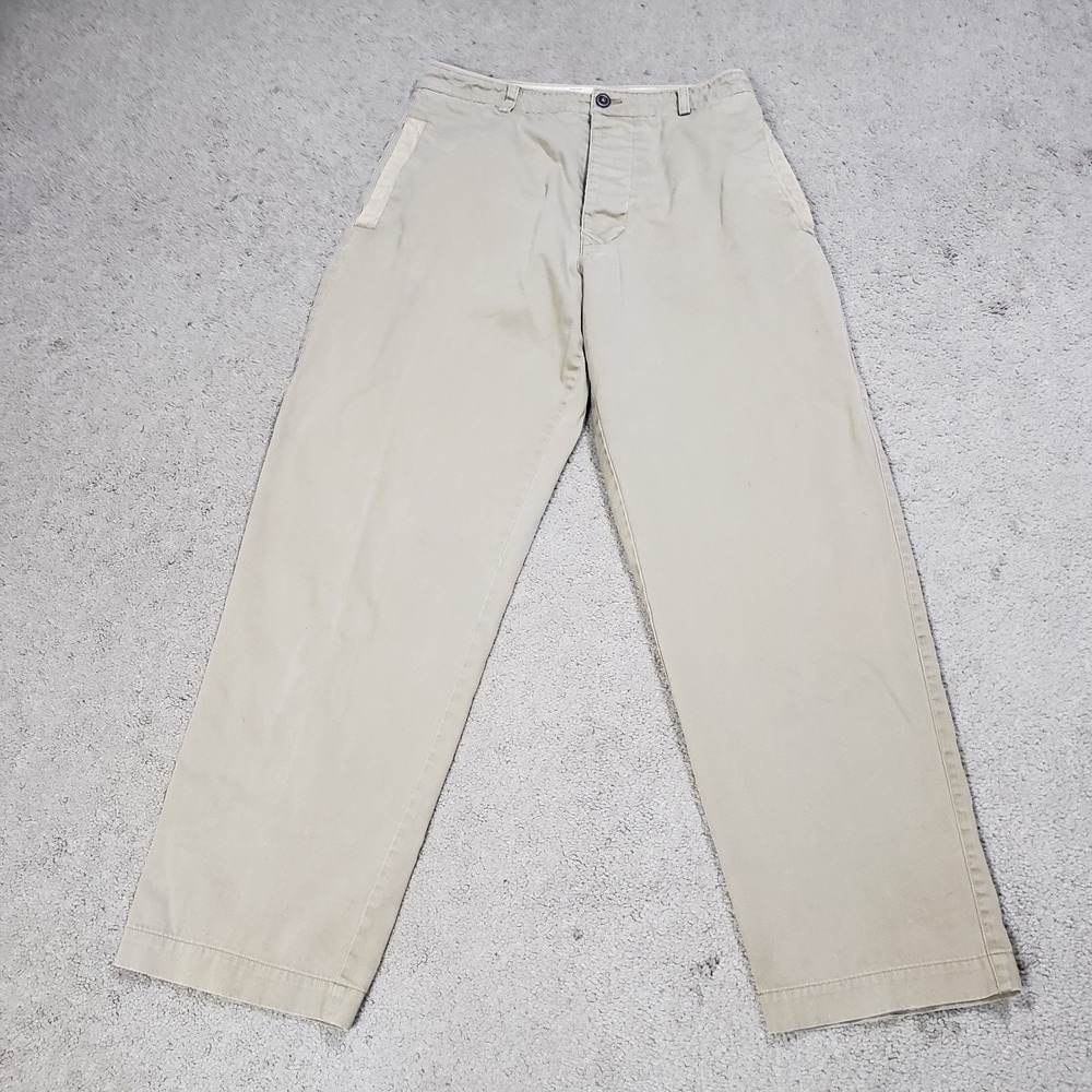 Vintage Banana Republic Pants Women 12 Tan Twill 90s Y2K Utility Outdoor Safari